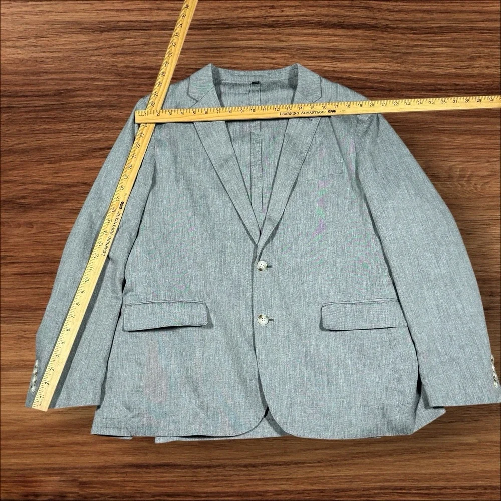 J. Crew Ludlow 2 Button‎ Jacket Men Sz 44R Cotton Unconstructed Somelos Stretch
